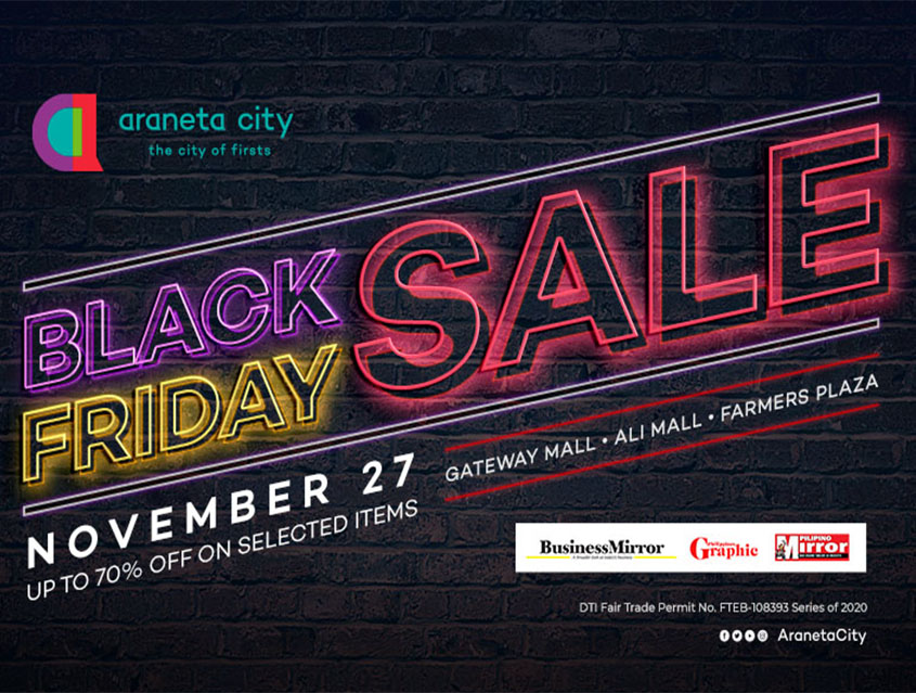 Get the best affordable holiday deals at Araneta City&#039;s Black Friday sale