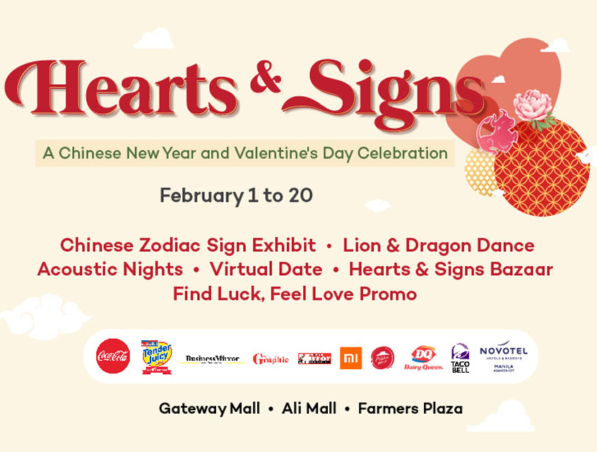 Find luck and feel the love at Araneta City this February! 