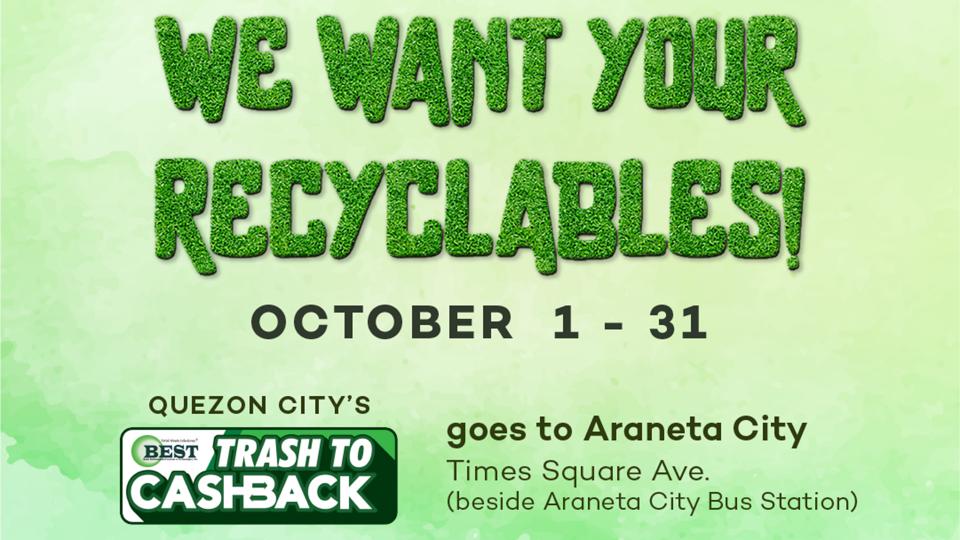 ‘Trash to Cashback’ returns to Araneta City this October