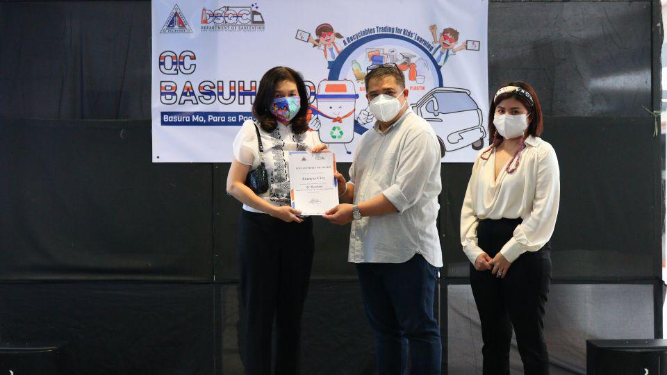 Araneta City recognized for involvement in QC&#039;s recyclables project