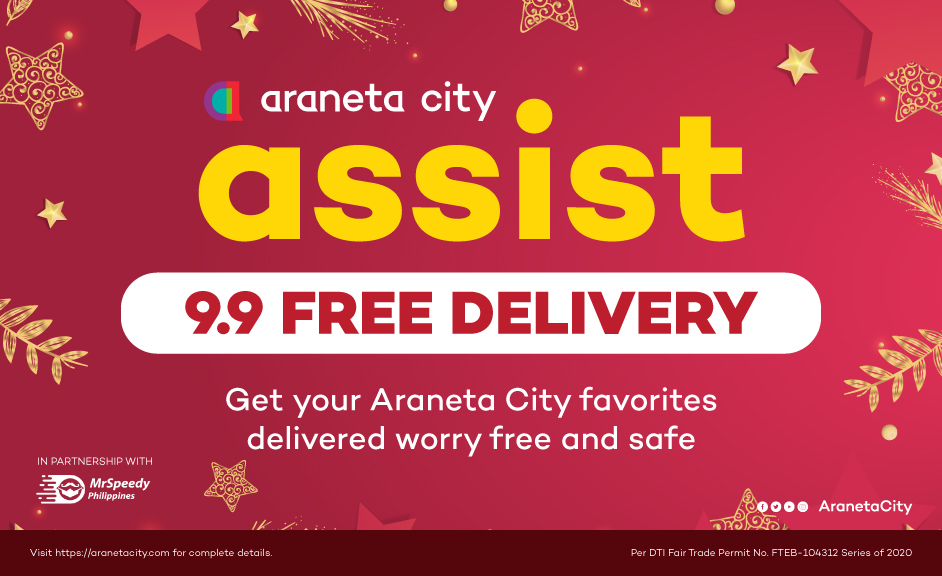 Welcome the BER Months with Araneta City Assist&#039;s 9.9 FREE DELIVERY treat