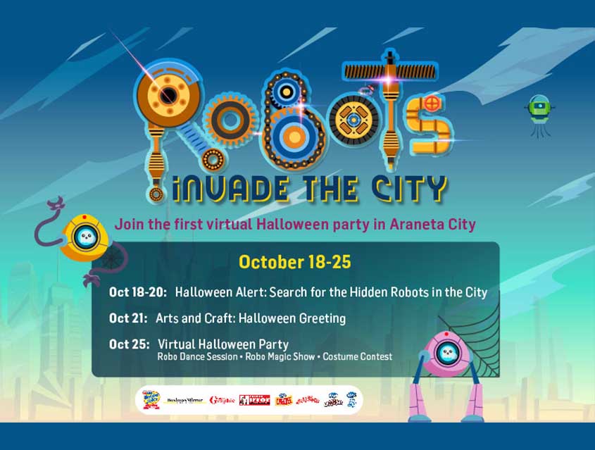 Robots invade Araneta City for the Halloween