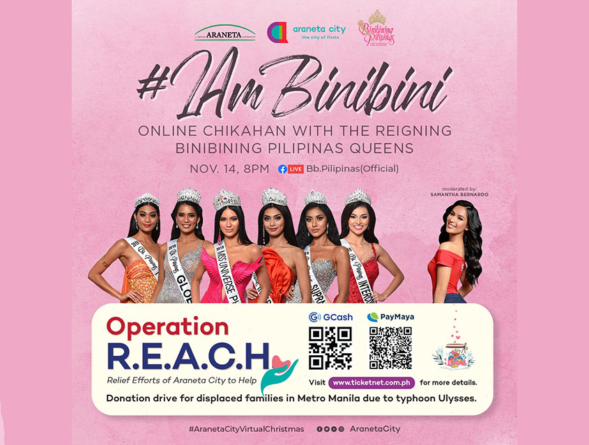 Reigning Binibining Pilipinas Queens reunite to help Ulysses-affected families  