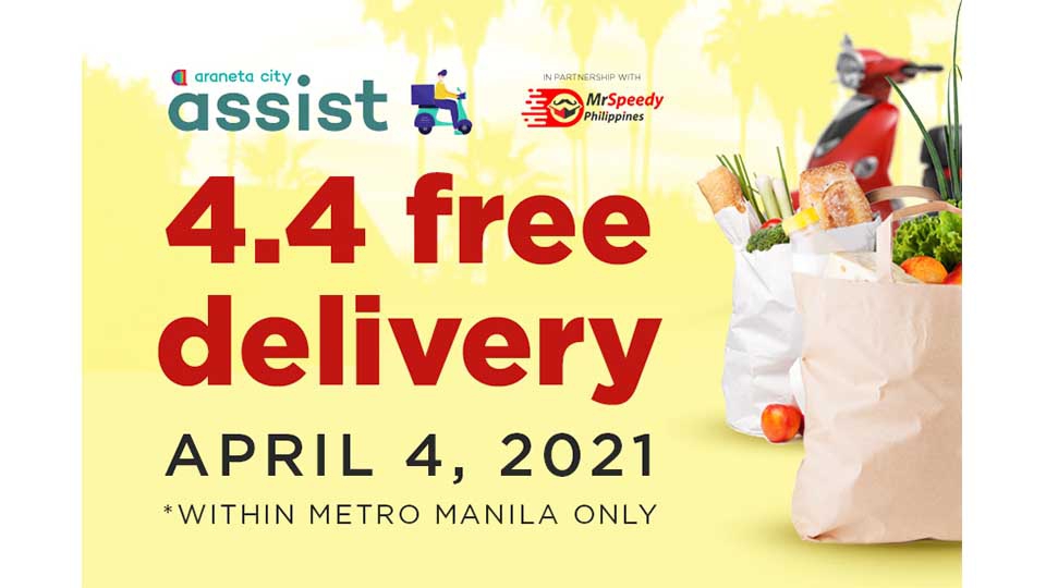 Welcome Easter with Araneta City&#039;s 4.4 Free Delivery Treat