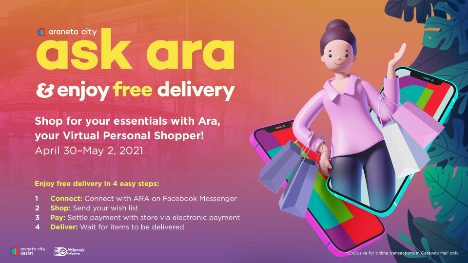 Araneta City offers more weekend shopping convenience with Ask Ara&#039;s FREE DELIVERY promo